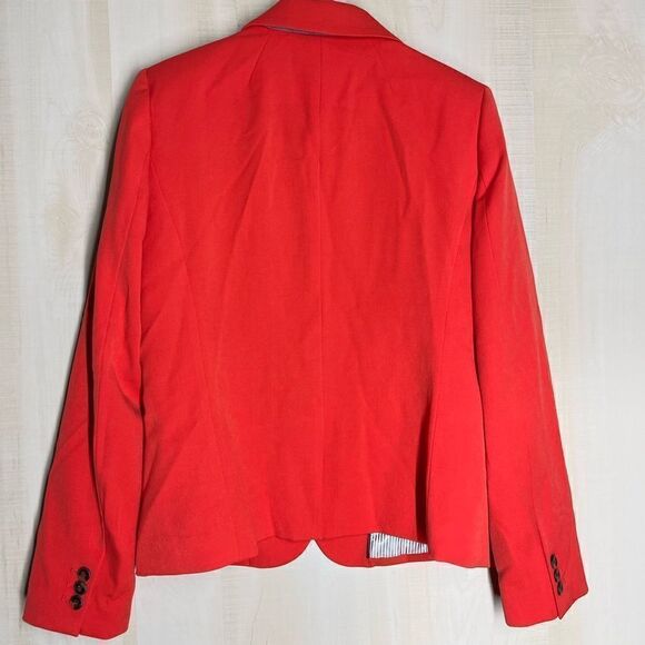 J. Crew red 2 button blazer, size medium - Picture 11 of 14